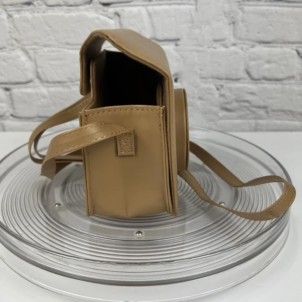Genuine Fujifilm Instax Mini Groovy Camera Case Light Brown Adjustable‎ Strap